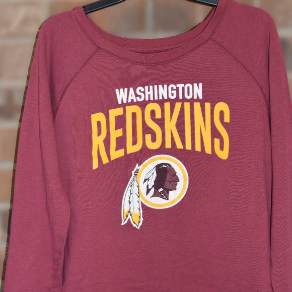 Washington Redskins Sweatshirt Pullover Womens L Large Burgandy NFL Team Apparel - Picture 1 of 5
